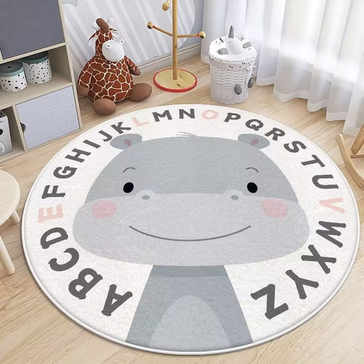 Kids Educational Character Area Rug for Home