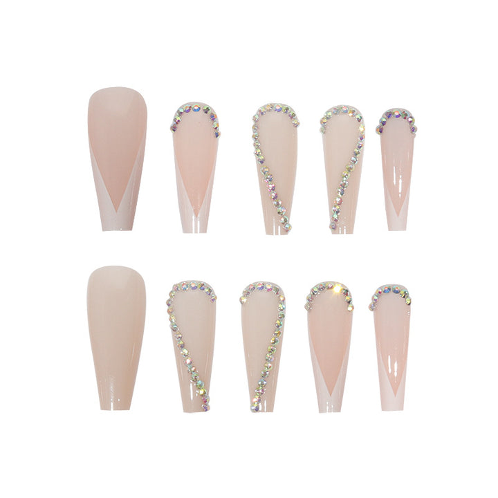 Elegant Glossy Almond-Shaped Press-On Nails Stornfield
