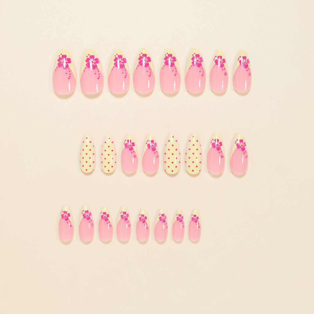 Elegant Floral Stiletto Nail Art Tips Stornfield