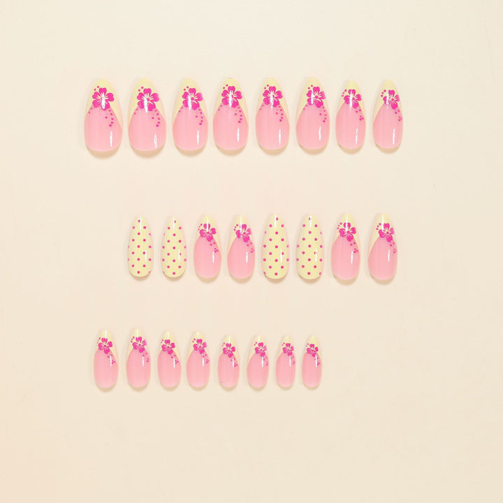 Elegant Floral Stiletto Nail Art Tips Stornfield