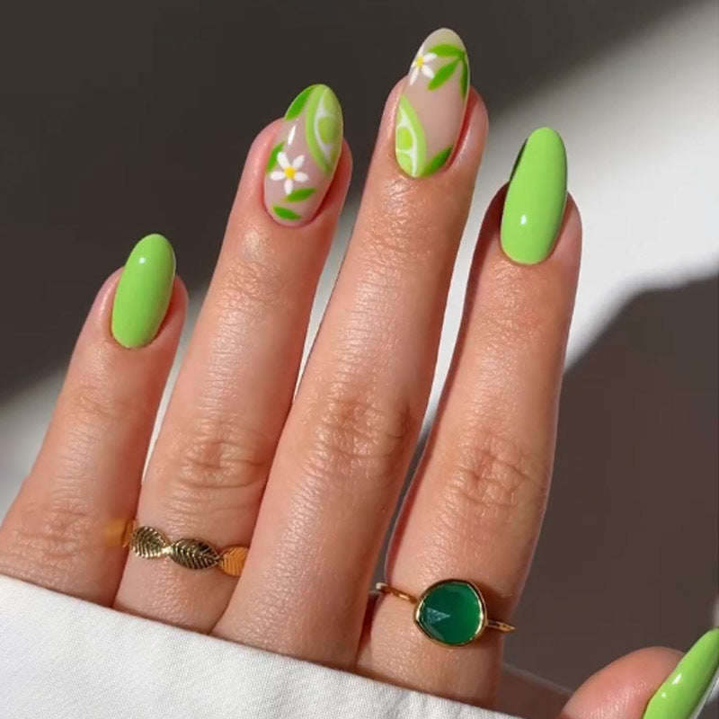 Tropical-Themed Nail Art