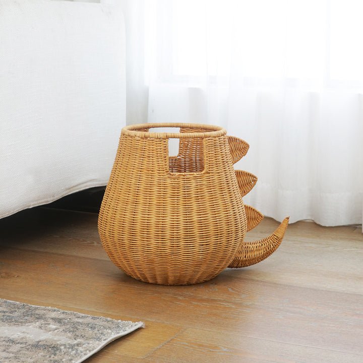 Creative Dinosaur-Shaped Woven Storage Basket Stornfield