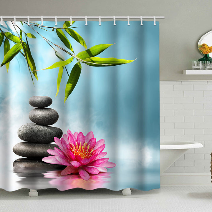 Tranquil Zen Nature Shower Curtain Stornfield