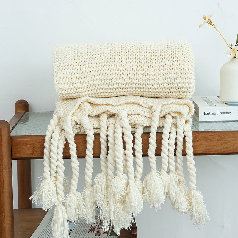 Women's high-quality knitted blanket Stornfield
