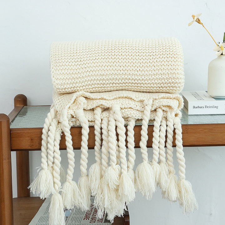 Women's high-quality knitted blanket Stornfield