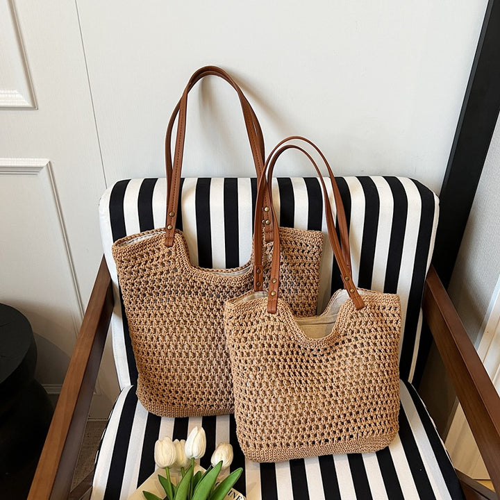 Handwoven Seagrass Beach Tote