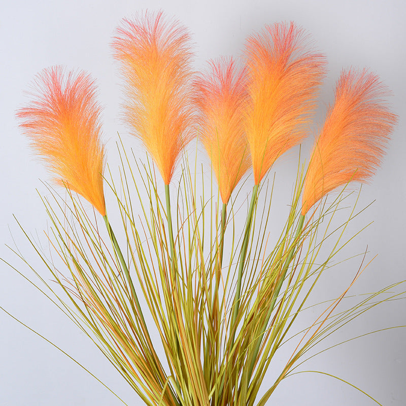 Decorative Faux Pampas Grass Arrangement