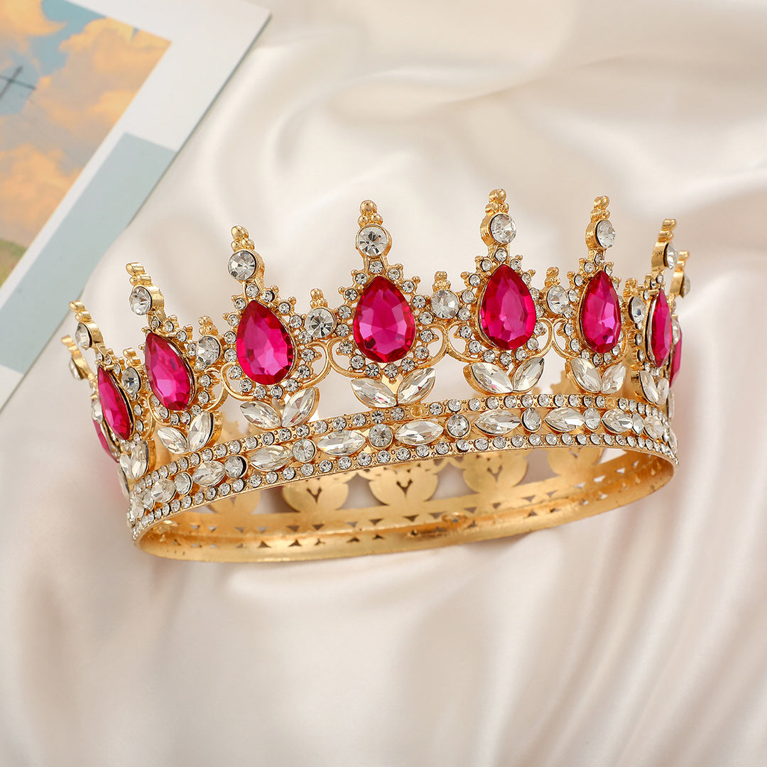 Ladies Luxurious Festive Crown with Shining Gemstones Stornfield