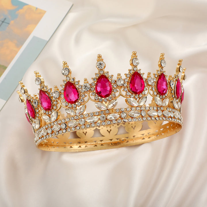Ladies Luxurious Festive Crown with Shining Gemstones Stornfield