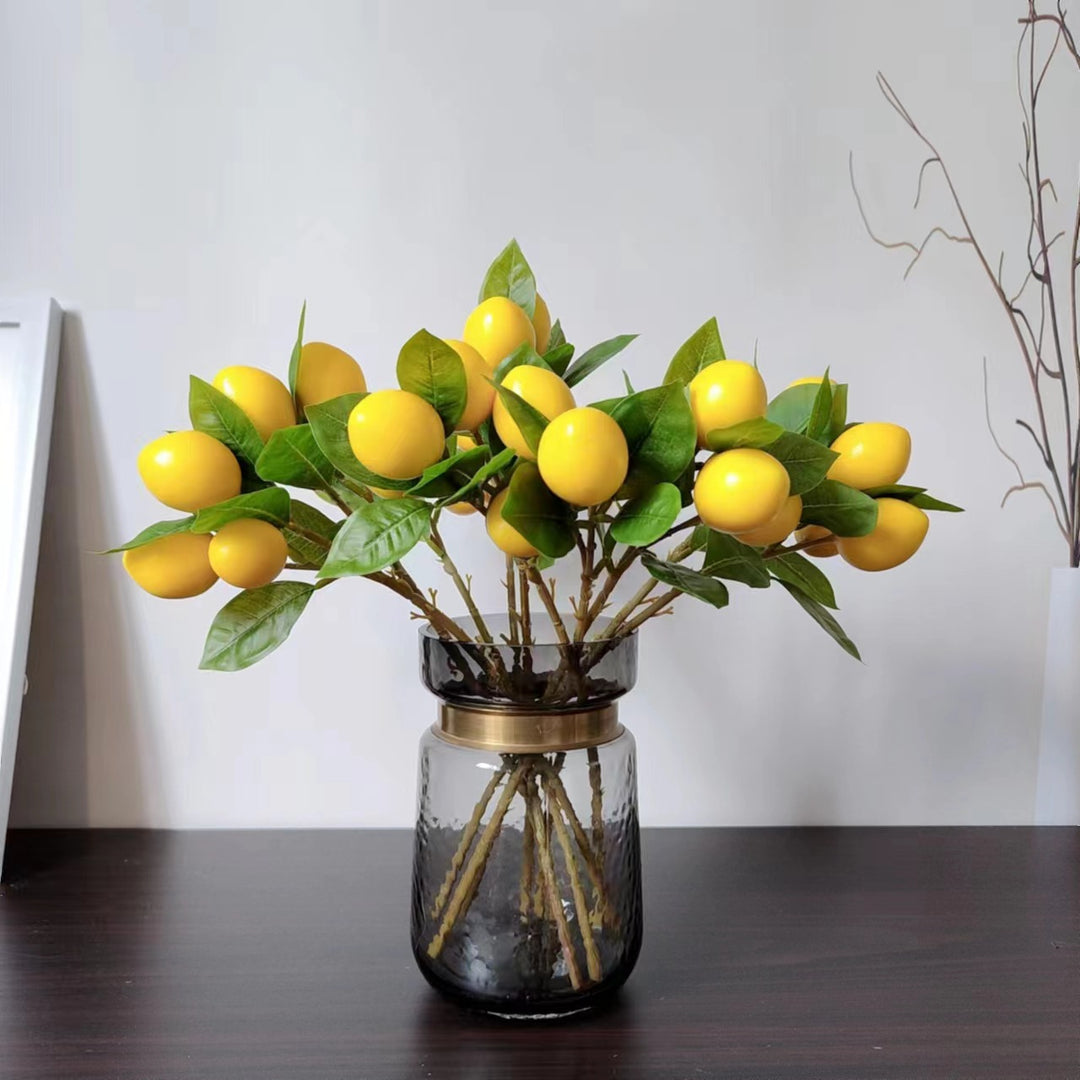 Decorative Faux Lemon Stem