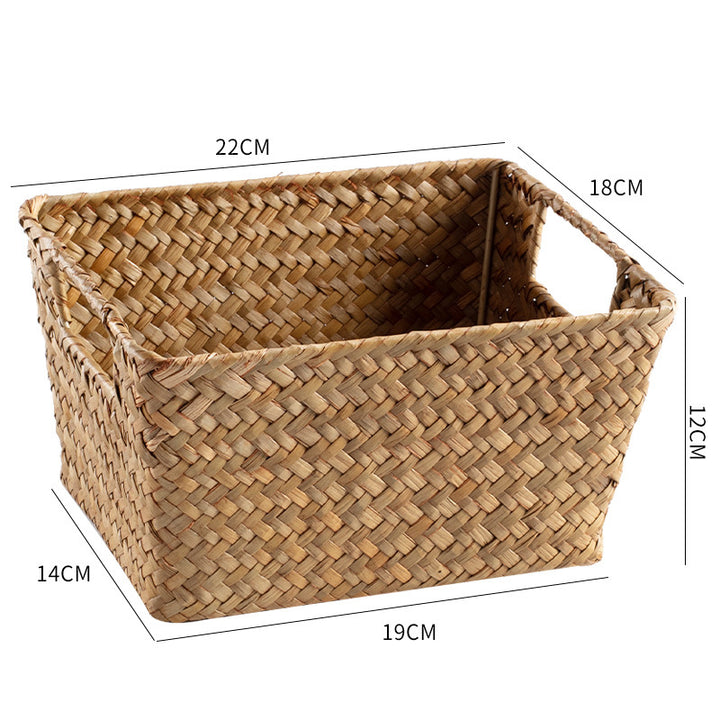 Unisex storage basket made of handwoven natural material Stornfield