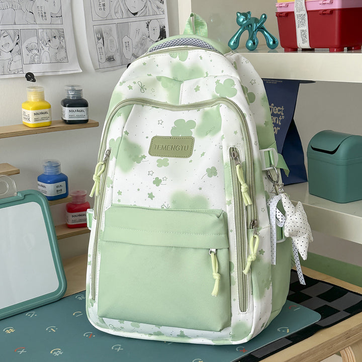 Charming Floral Print Backpack Stornfield