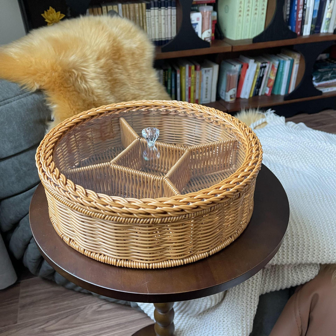 Women's Storage Basket with Glass Lid Stornfield