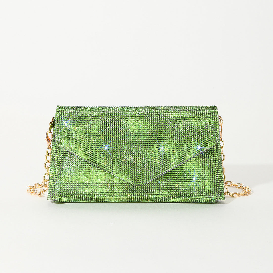 Rhinestone-Studded Evening Clutch