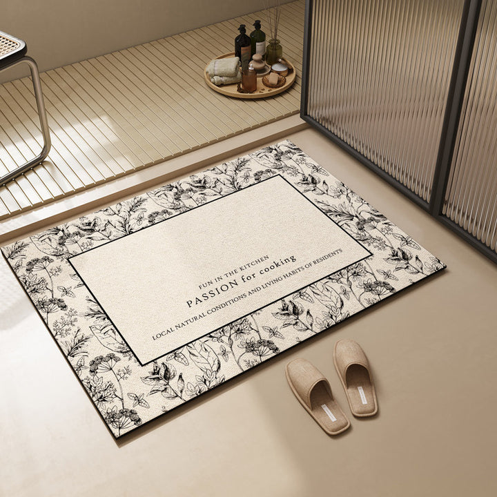 Modern Textured Bathroom Mat