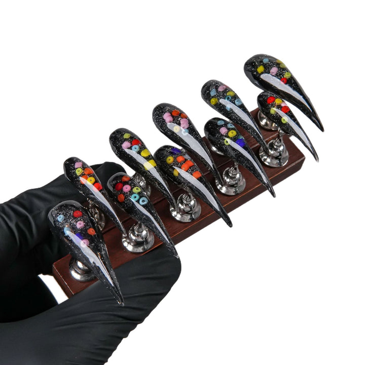Decorative Stiletto Press-On Nail Enhancements