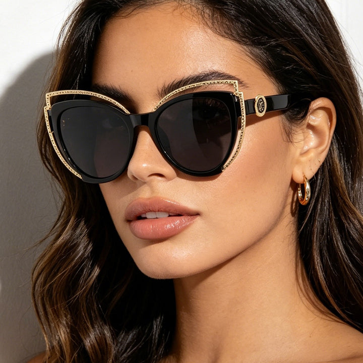 Women Cat-Eye Sunglasses with Sparkling Detail Stornfield