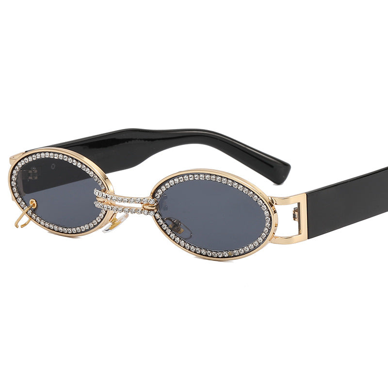 Women extravagant fashionable sunglasses with rhinestone-adorned frame Stornfield
