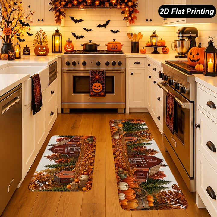 Fall-Themed Kitchen Runner Mat
