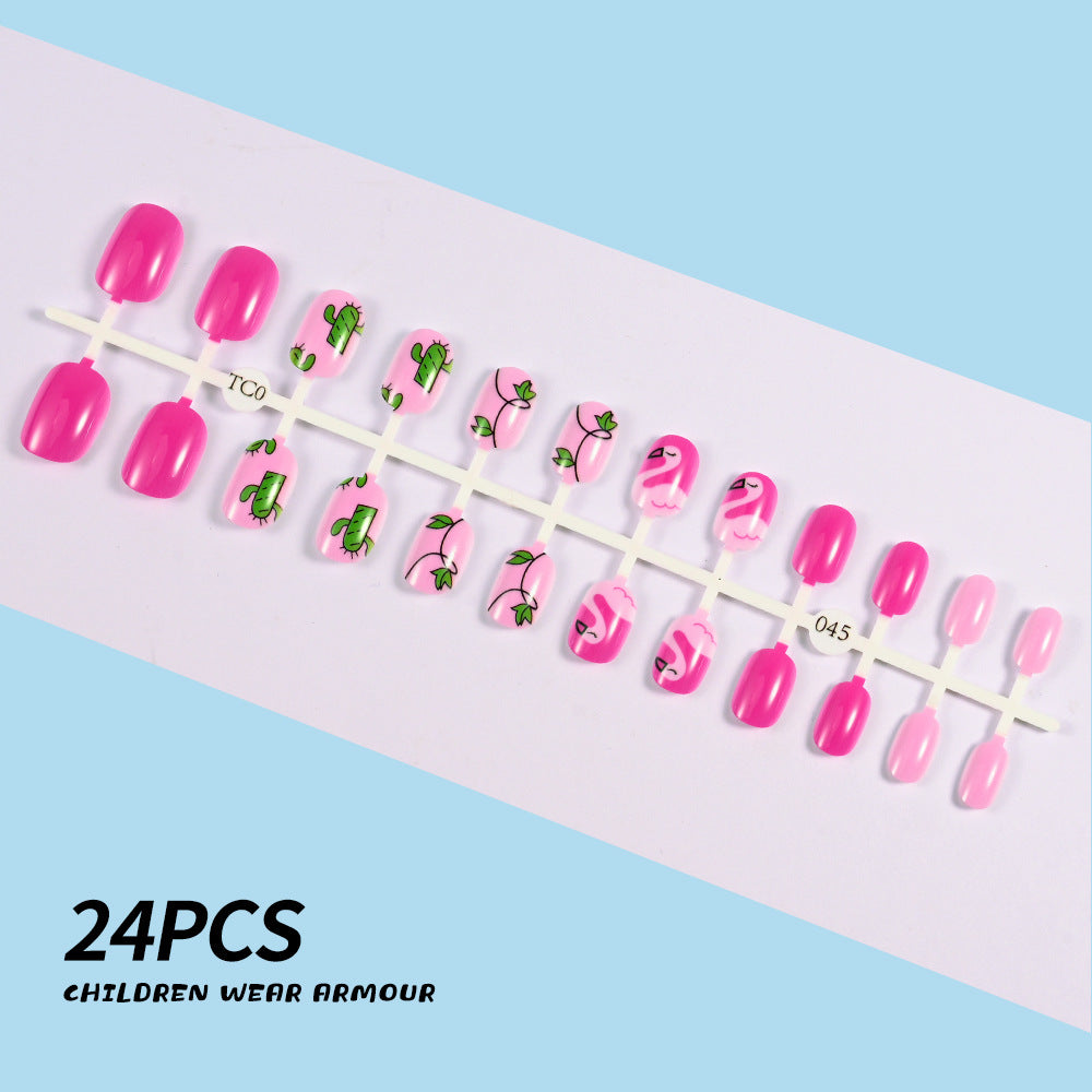 Children's Fun-Themed Press-On Nail Set Stornfield