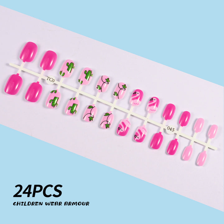 Children's Fun-Themed Press-On Nail Set Stornfield
