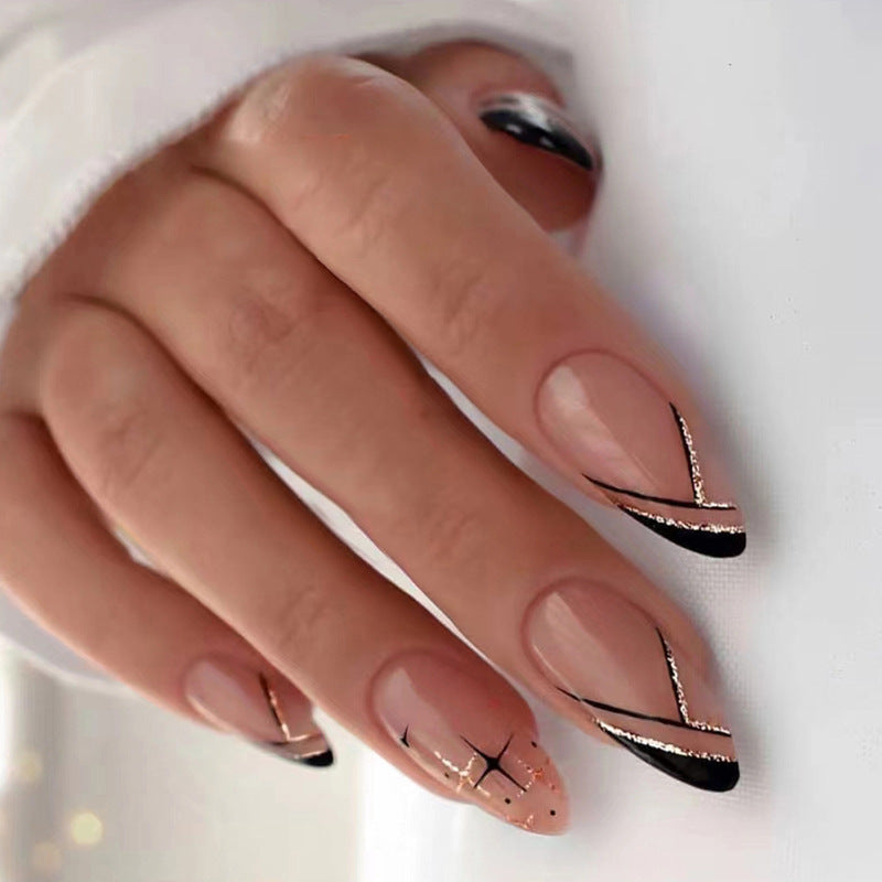 Artistic Heart-Accent Press-On Nail Set Stornfield