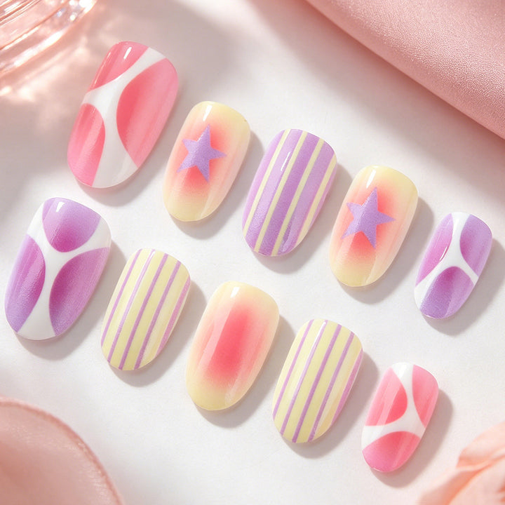 Artistic Press-On Nail Art Collection Stornfield
