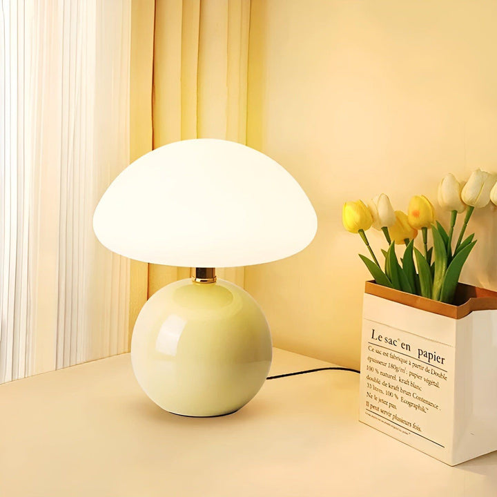CreamyShine Lamp - Cozy Mushroom Nightstand Lamp | Stornfield
