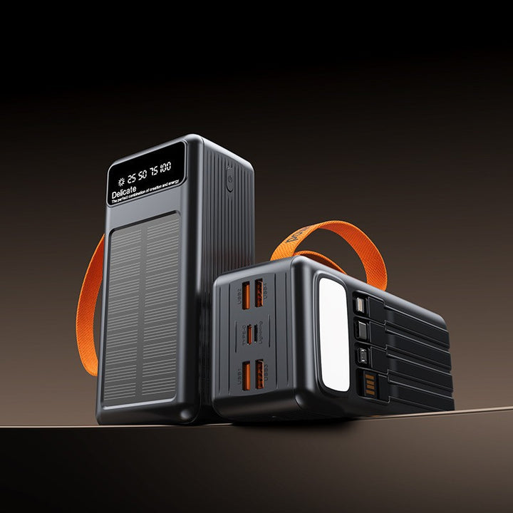 Portable solar power bank with intelligent charging technology and digital display Stornfield