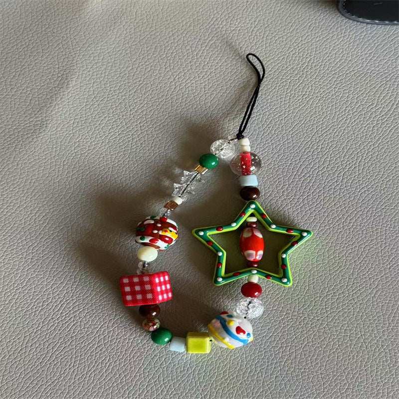Festive Beaded Charm Phone Lanyard Stornfield