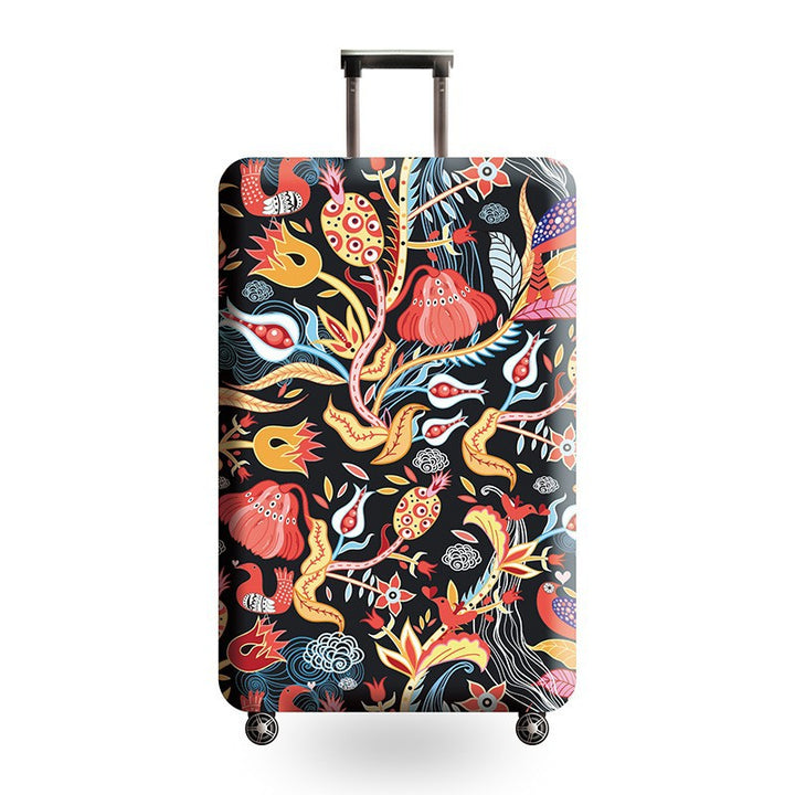Unisex hard shell trolley with eye-catching marble print, telescopic handle and impact-resistant construction Stornfield