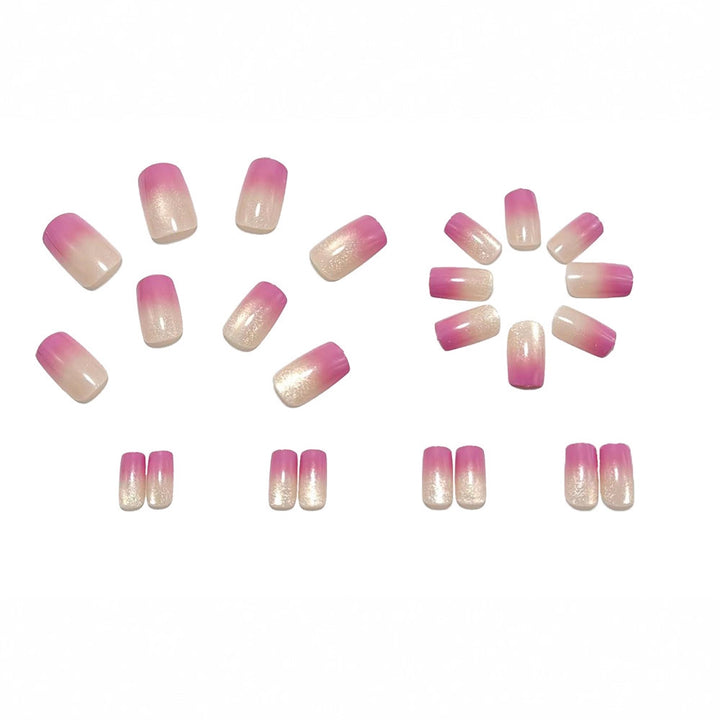 Shiny nail extensions with ombre effect Stornfield