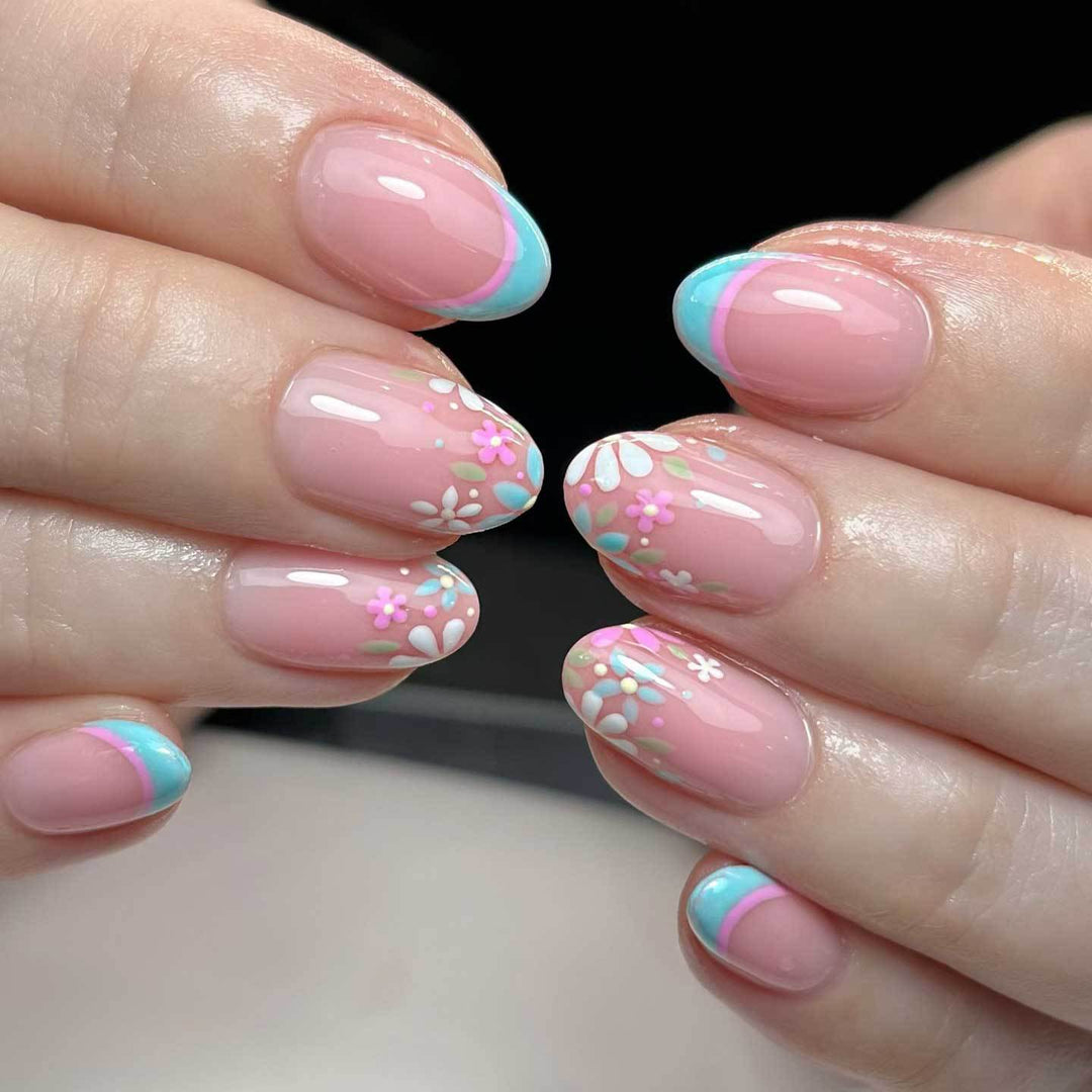 Artistic Floral and Geometric Nail Art Design Kit