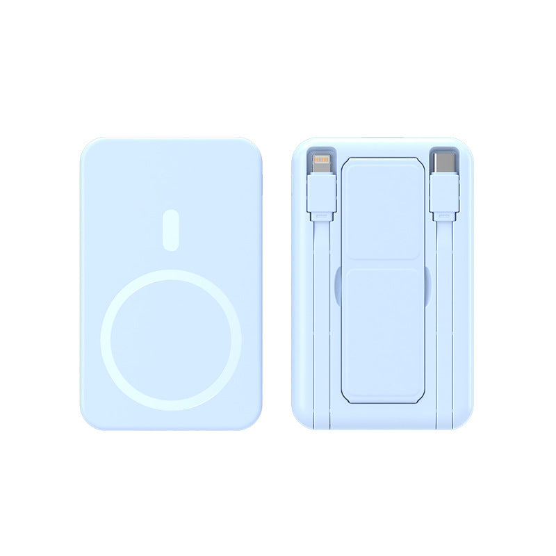 Wearable Wireless Powerbank with Integrated Usb Cables Stornfield