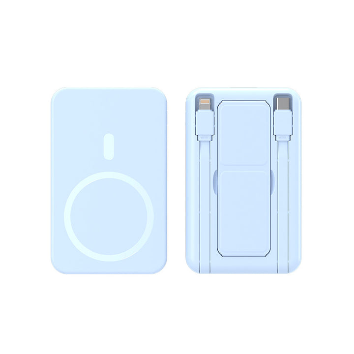 Wearable Wireless Powerbank with Integrated Usb Cables Stornfield