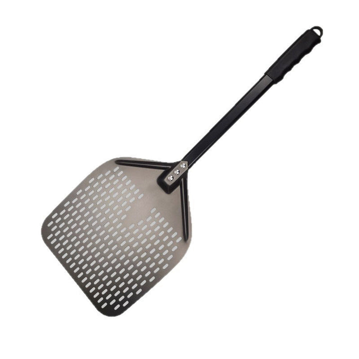 Perforated Lightweight Aluminum Pizza Peel with Folding Handle and NonSlip Grip Stornfield