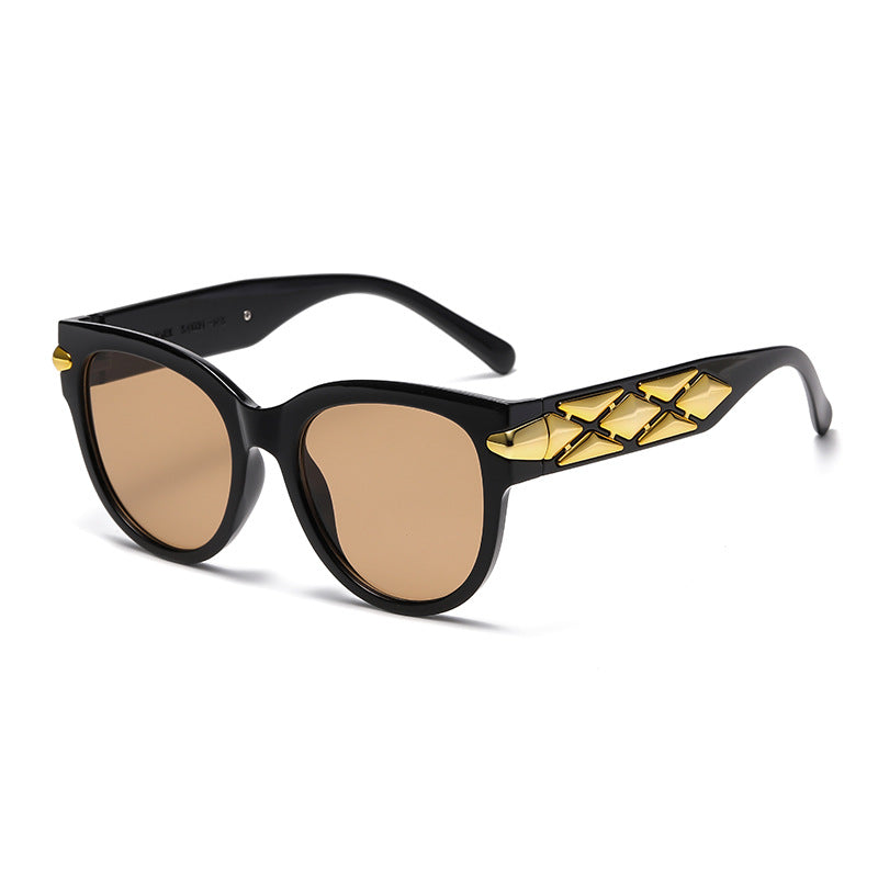 Women's designer sunglasses with innovative, detailed frame Stornfield