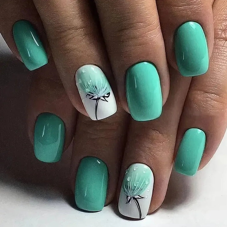 Elegant Botanical Nail Art Enhancements Stornfield