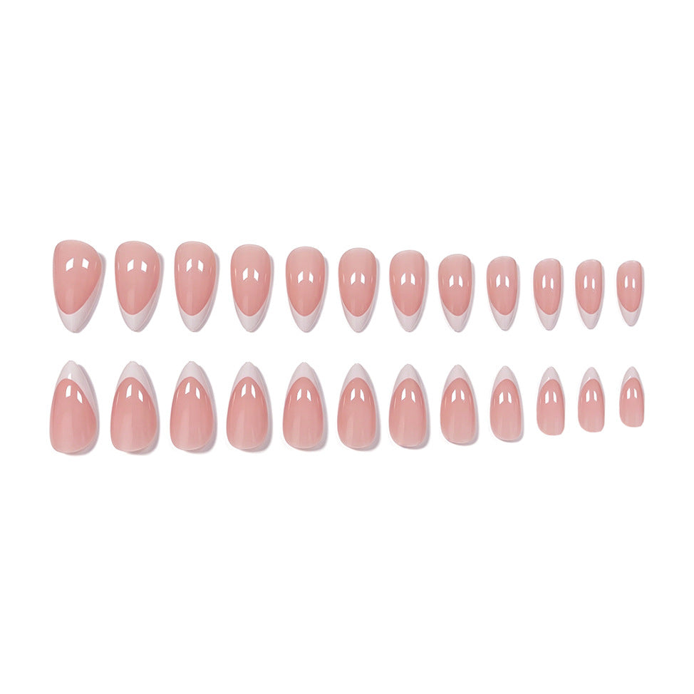 Elegant French Tip Nail Art Extensions Stornfield 1789915249