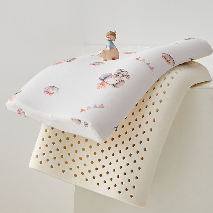 Children's sleeping pillow with hypoallergenic cover and cute vehicle motif Stornfield