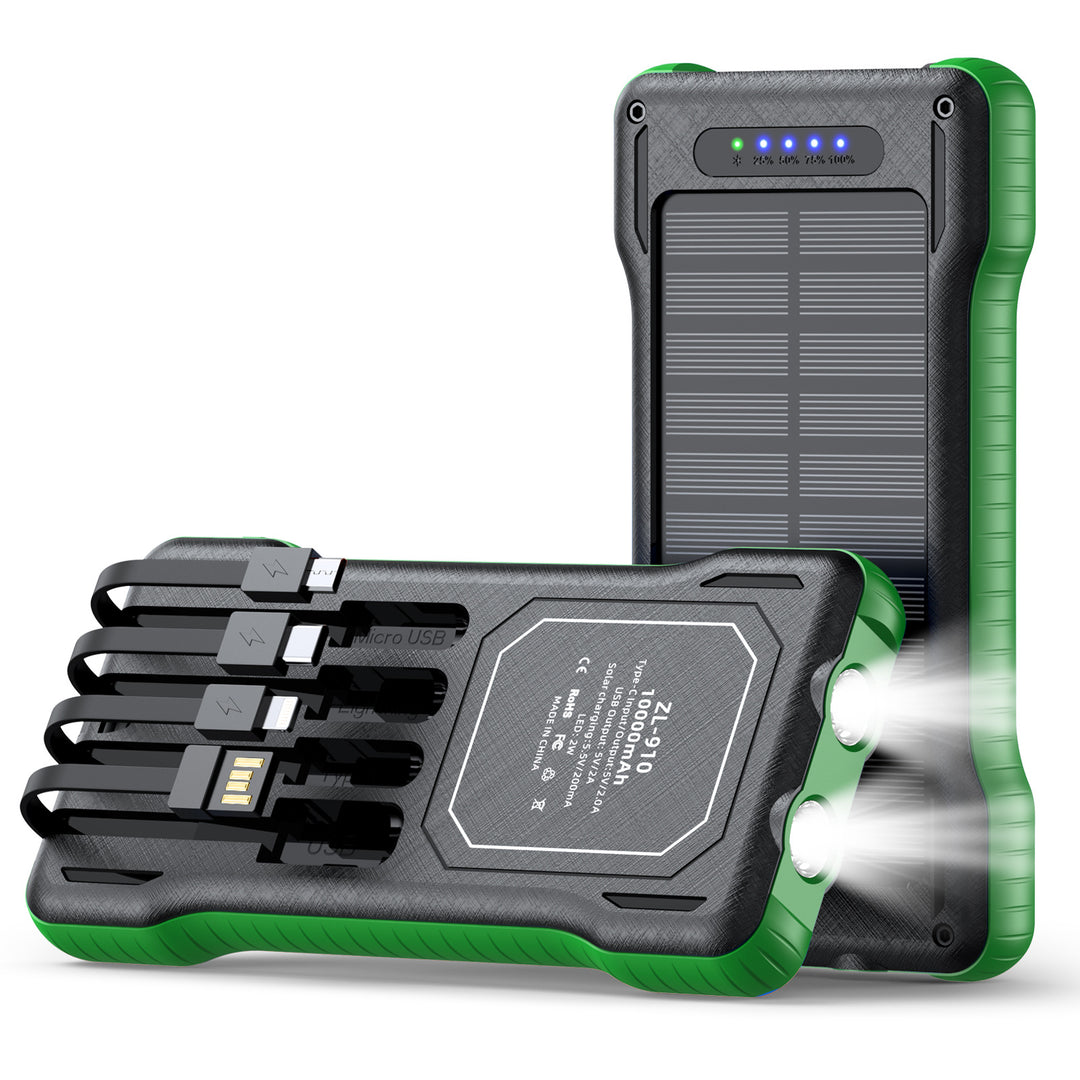 Solar Powerbank with Integrated LED Light Stornfield