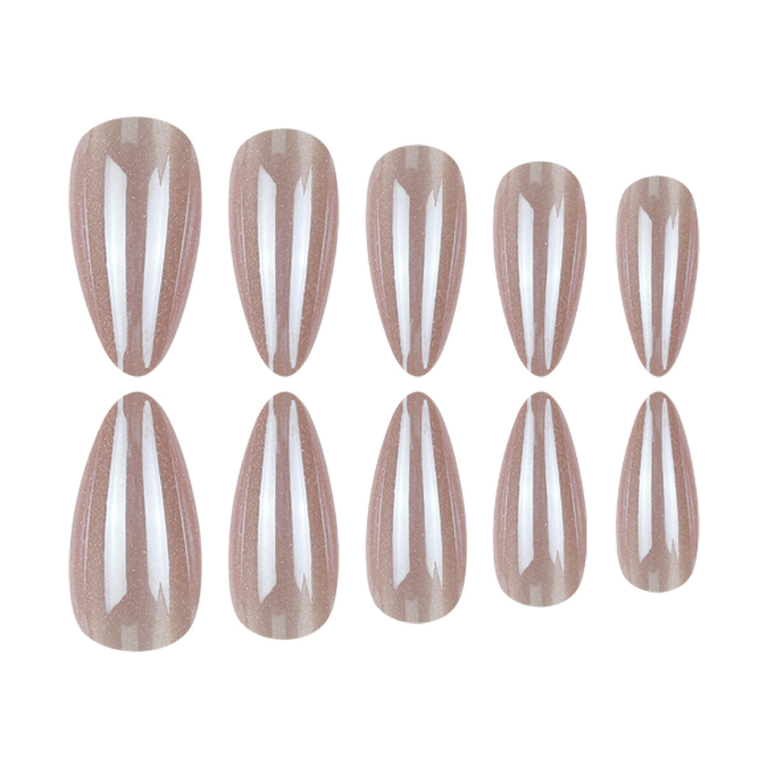 Elegant Glossy Stiletto Press-On Nails Stornfield
