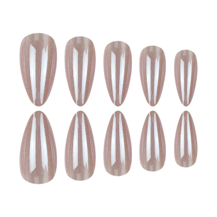 Elegant Glossy Stiletto Press-On Nails Stornfield