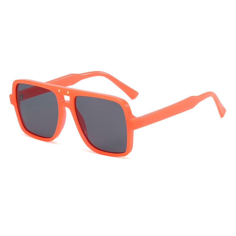 Women's square oversized sunglasses with trendy transparent frame Stornfield