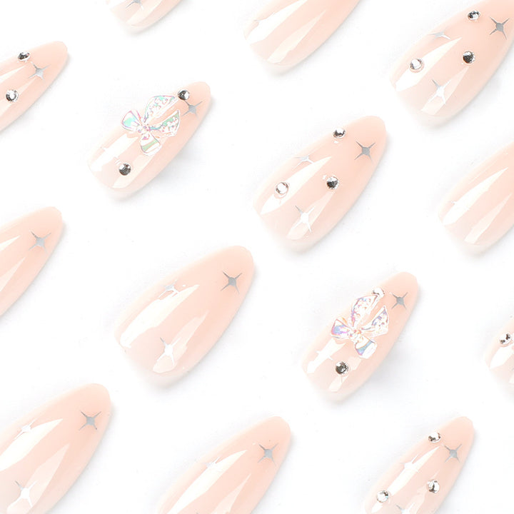 Artful stiletto nails with elegant decoration design Stornfield