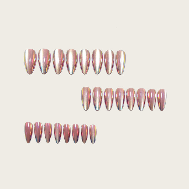 Shiny nail extensions with shimmering effects Stornfield