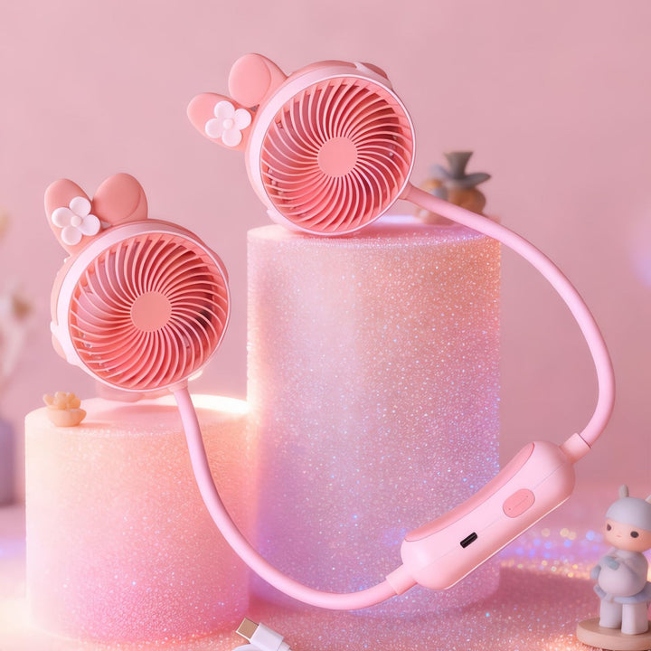 Women's Portable Mini Neck Fan with Dual Blower Stornfield