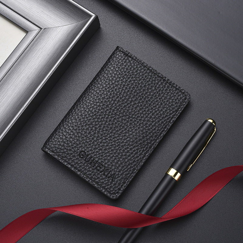 Textured Leather Cardholder Stornfield
