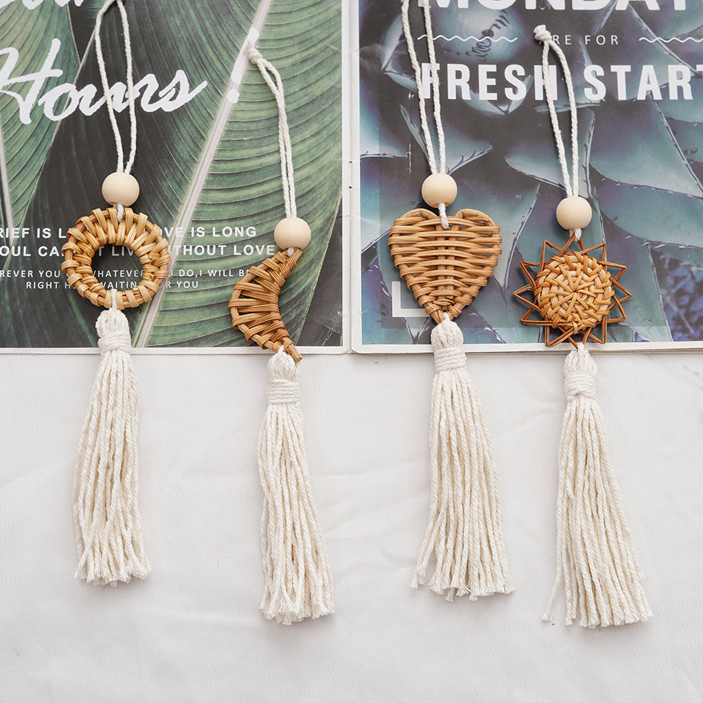 Boho Chic Woven Heart Wall Hanging Stornfield