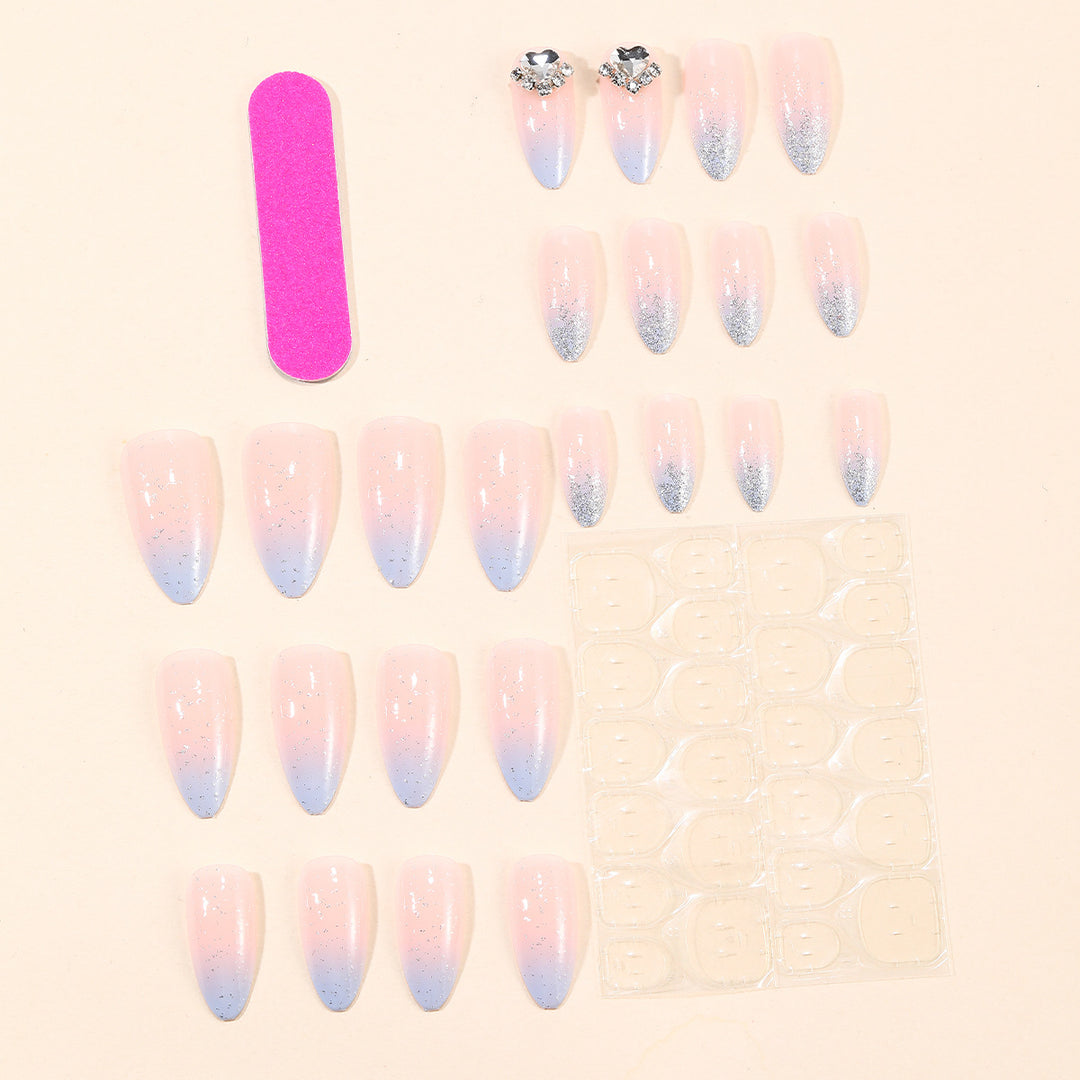 Stunning 3D Glitter Stiletto Nail Art Extensions Stornfield